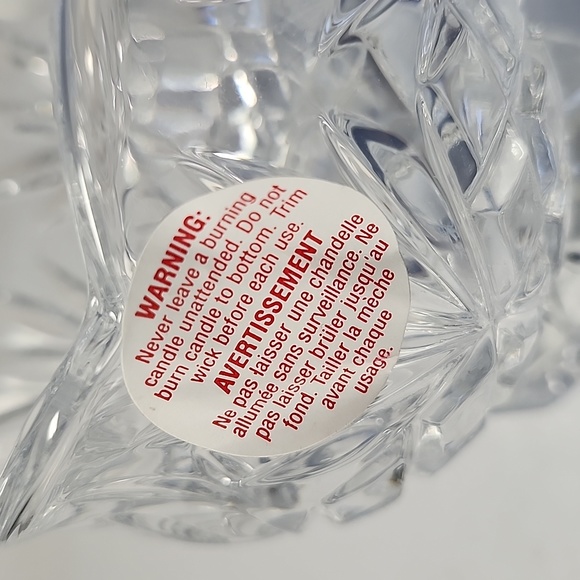 NWT Crystal candle holders made in USA - Picture 2 of 5